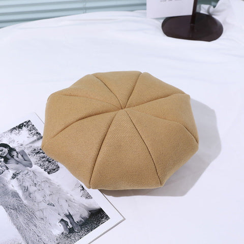 Niche Béret Tendance Dame Rétro Français Élégant Portable Chapeau 
