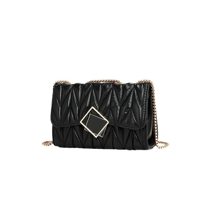 Bag Trend Chain Pleated Shoulder Messenger Bag