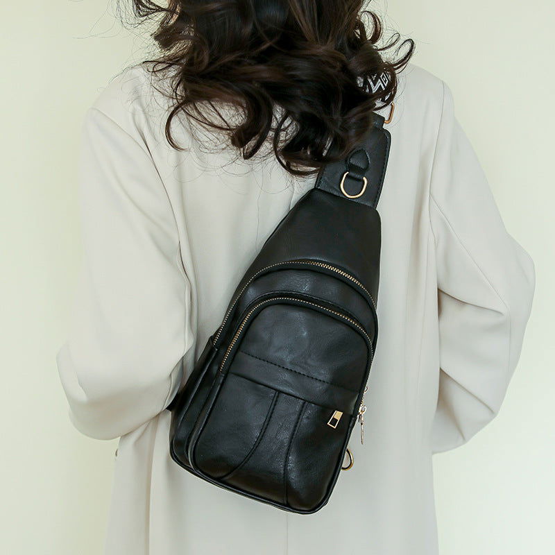 Korean Casual Messenger Retro Soft Leather Shoulder Bag