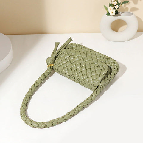 Sacs originaux faits à la main, sac tissé asymétrique irrégulier élégant sous les aisselles, sac tendance à une épaule pour mère et enfant 