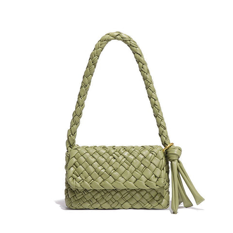 Sacs originaux faits à la main, sac tissé asymétrique irrégulier élégant sous les aisselles, sac tendance à une épaule pour mère et enfant 