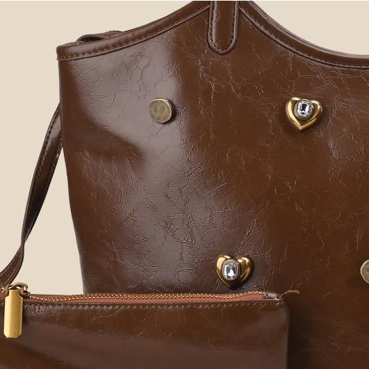 Taschen Retro Einfache Büro Schulter Handtasche Spezielles Interesse Design Große Kapazität Totes 