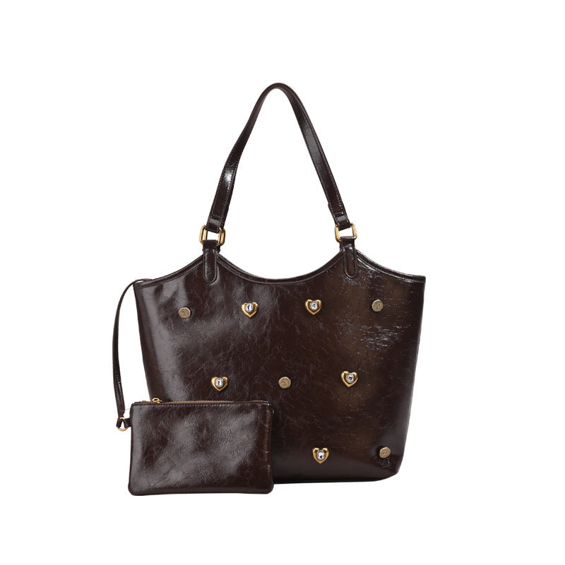 Taschen Retro Einfache Büro Schulter Handtasche Spezielles Interesse Design Große Kapazität Totes 