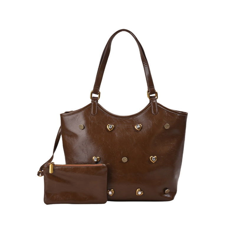 Taschen Retro Einfache Büro Schulter Handtasche Spezielles Interesse Design Große Kapazität Totes 