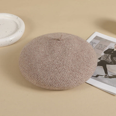 Béret en laine de peintre, casquette de gavroche rétro britannique japonaise, chapeau citrouille 