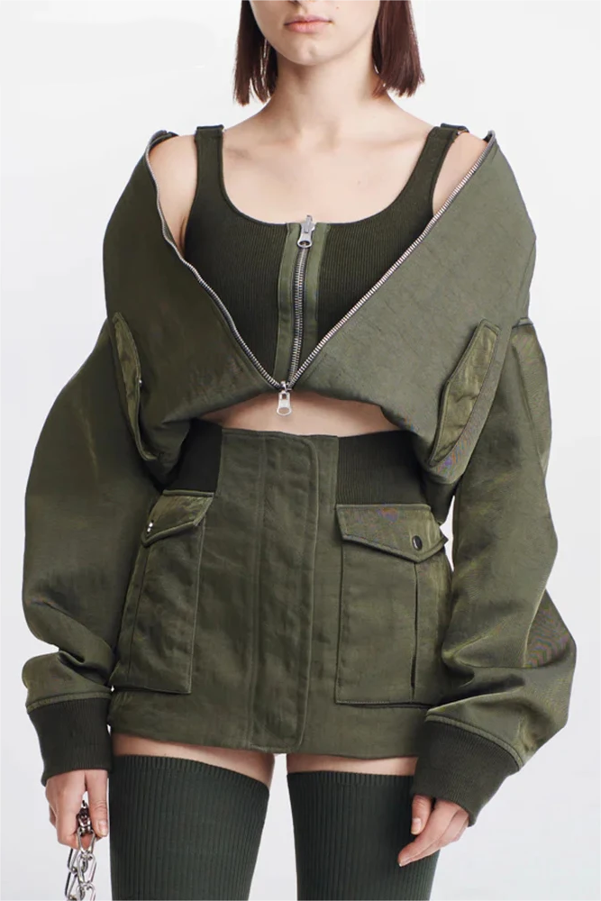 Convertible Bomber Jacket