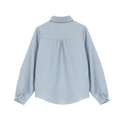 The Isobel Long Sleeve Knitted Vest Two Piece Blouse