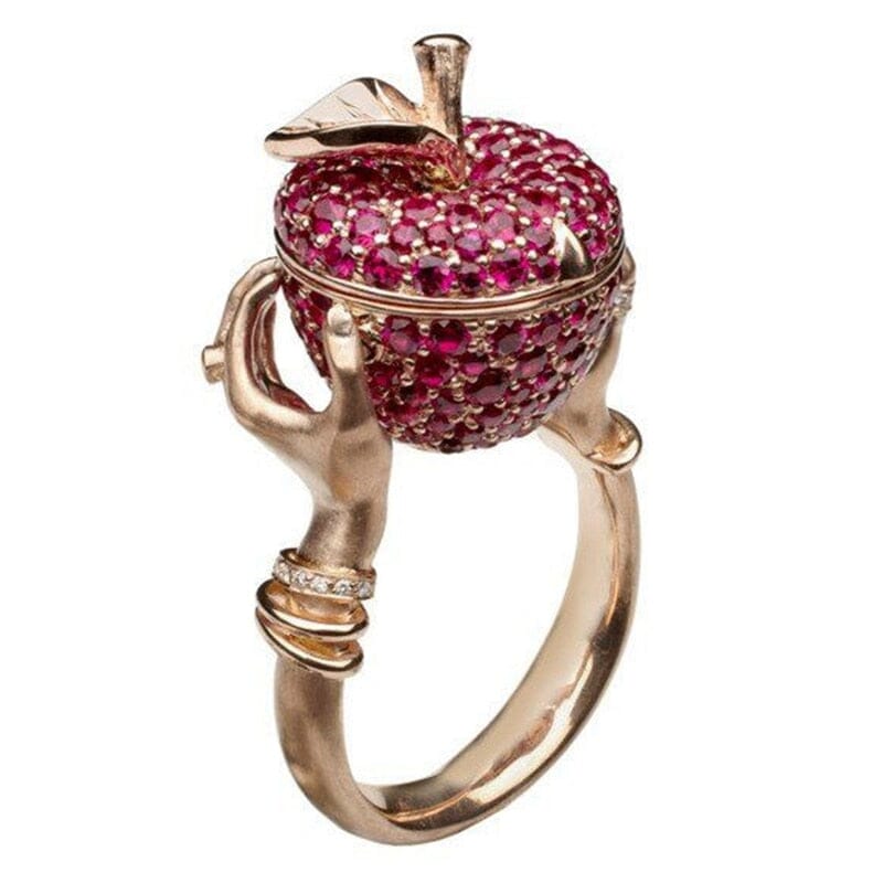 La bague en cristal de pomme