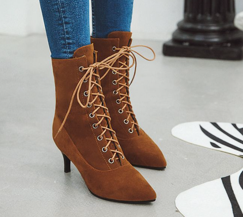 Hot Like Fire Pointed Toe Stiletto Booties