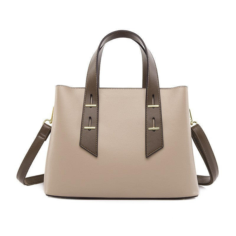 Sac à main simple élégant grande capacité multi-compartiments sac à bandoulière travail bureau sac messager 