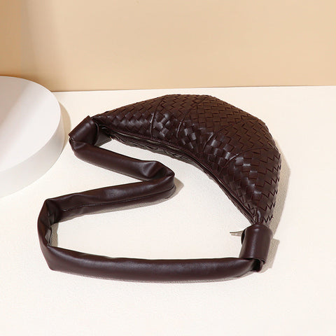 Sacs à bandoulière Croissant Sac à boulettes en cuir souple Sac à bandoulière Baguette Sac sous le bras 