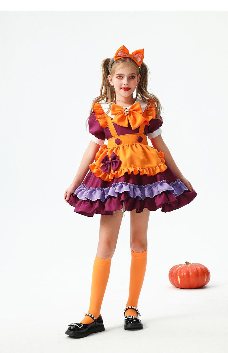 Halloween Children's Lolita Pumpkin Dress