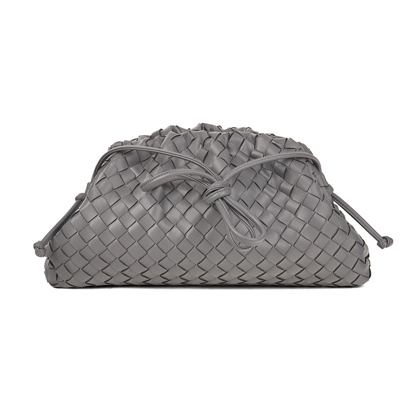 Sac à bandoulière tissé de grande capacité avec clip en forme de nuage, sac messager à bandoulière, pochette 