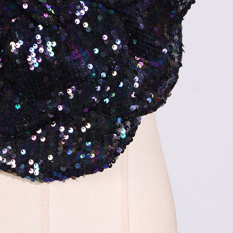 SEQUIN FLOWER BANDEAU