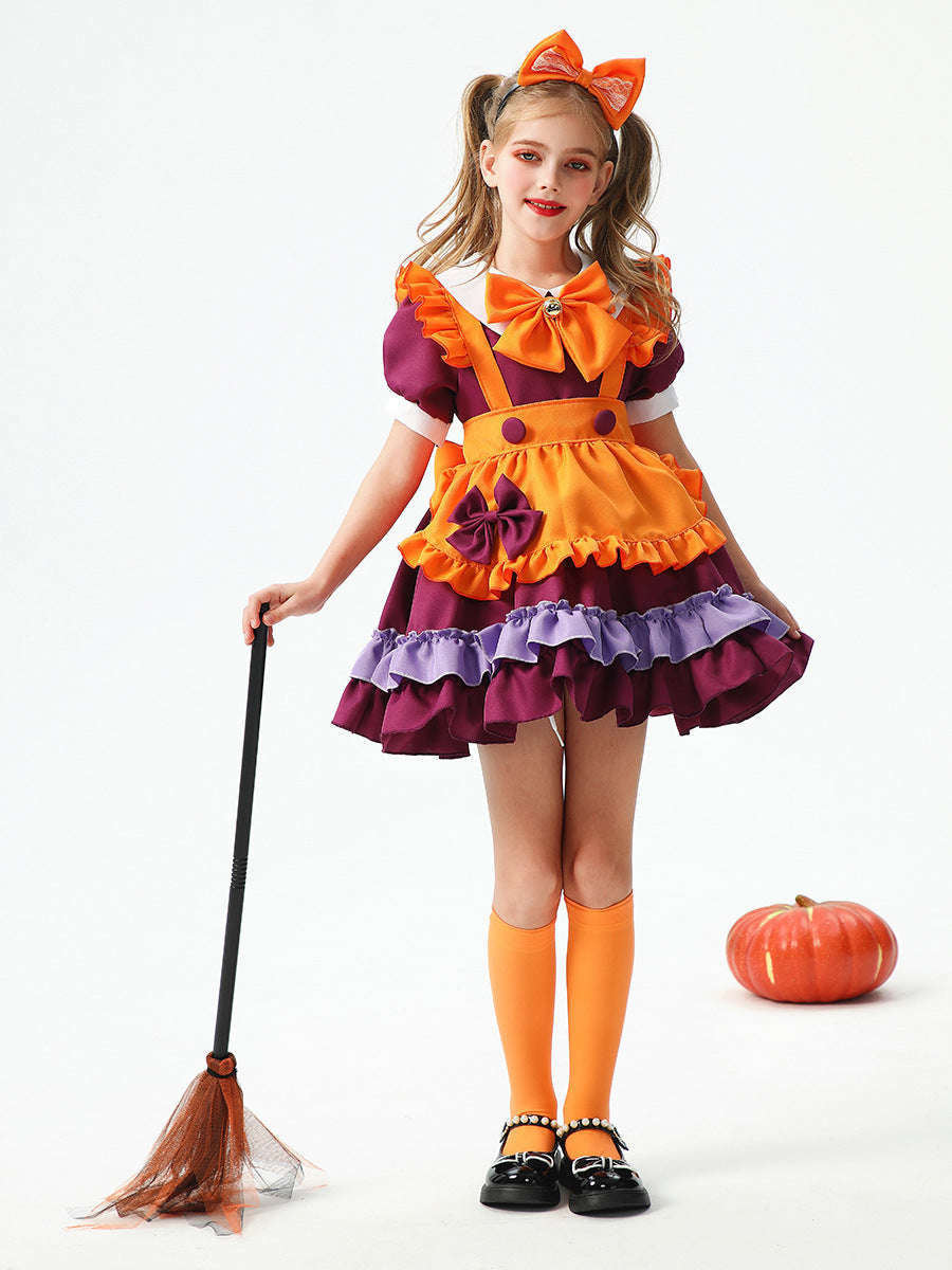 Halloween Children's Lolita Pumpkin Dress