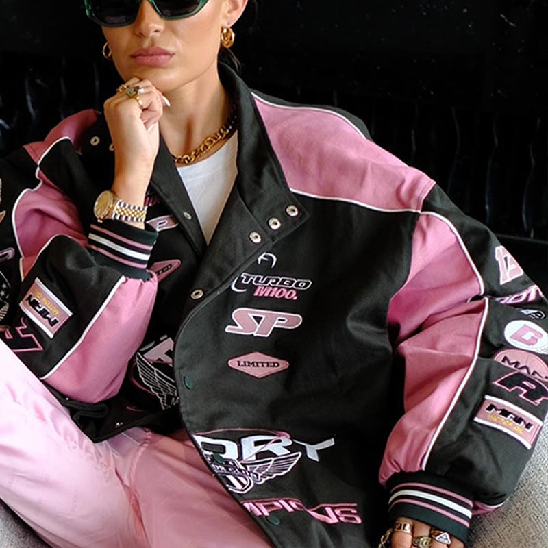 Cali Pink Motorcycle Bomber