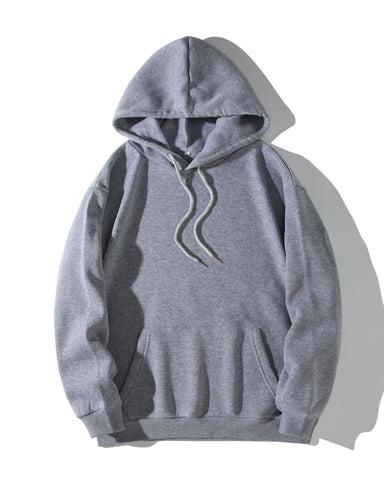 Herbst Übergröße Fleece gefüttert Kapuzenpullover Hoodie Pullover Top Baggy Coat