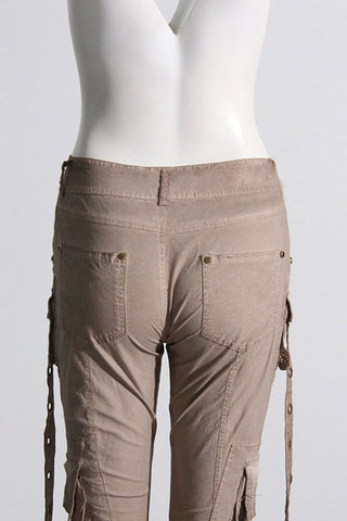 Pantalon cargo évasé