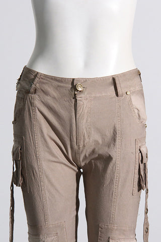 Pantalon cargo évasé