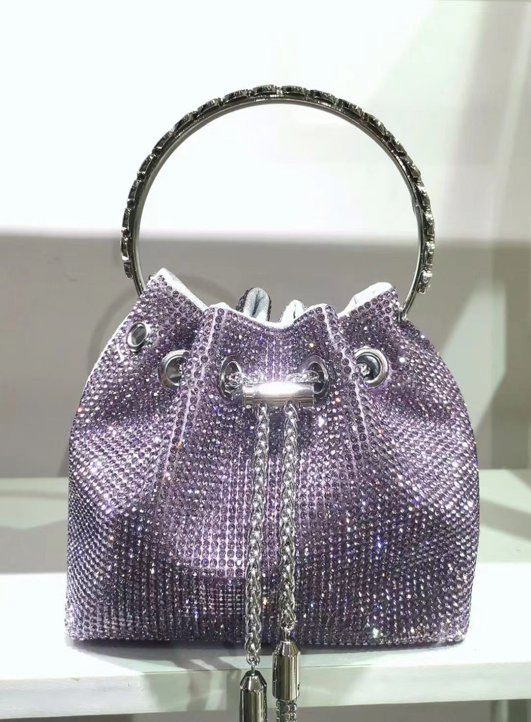 Strass Premium Dinner Handtasche Acryl Diamant Kette Tasche Schultertasche 