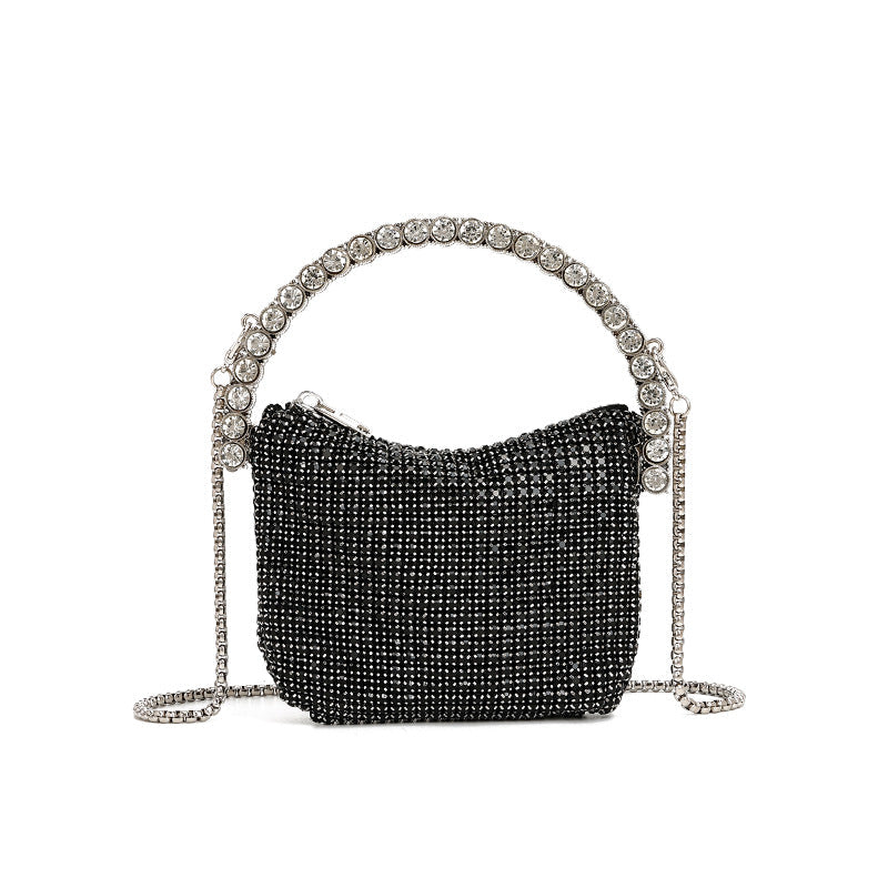 Sac à main Soft Diamond Le petit sac carré pour dîner Sac à bandoulière avec chaîne 