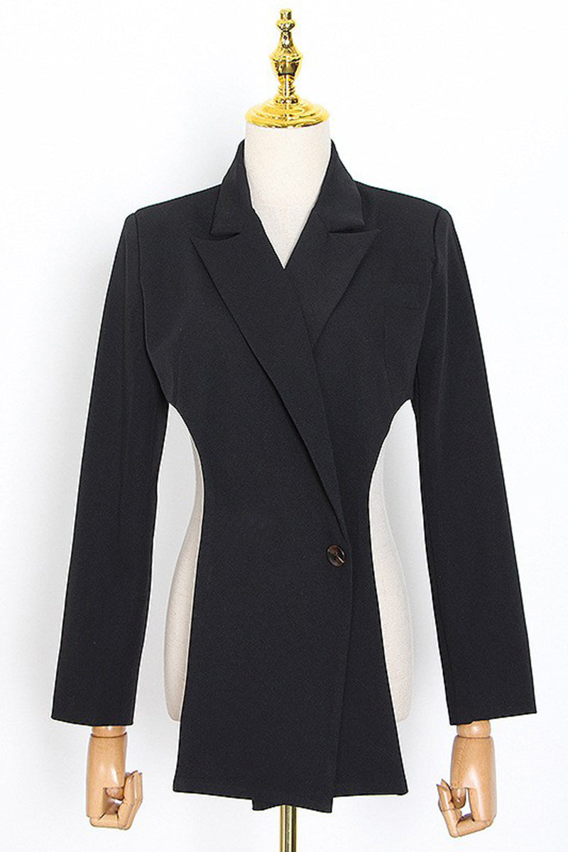 Crossover Long Jacket Modern Suit Coat