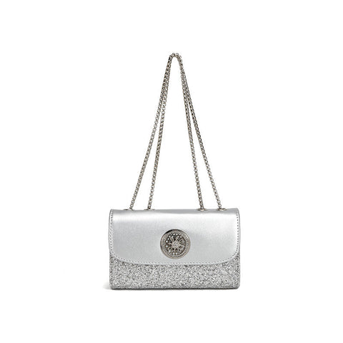 Bag Trend Special Interest Design Chain Diamond Embedded Small Square Bag