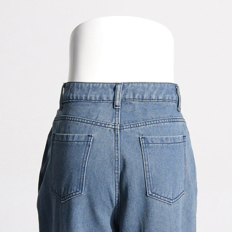 Belt Wide Leg Vintage Jeans