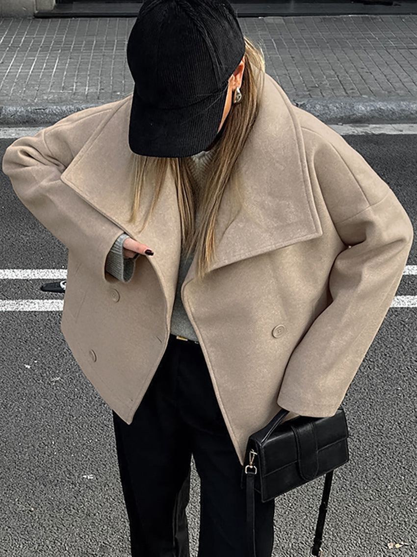 Khaki Long Sleeve Coat