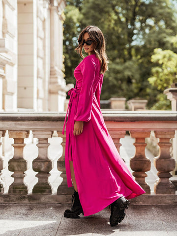 Robe mi-longue asymétrique Ada