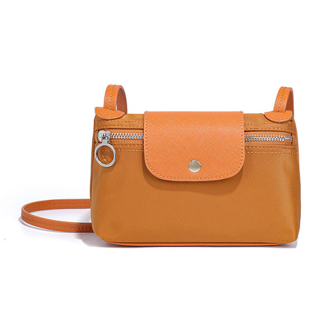 Retro Mini Knödel Tasche Nylon Clutch Münzbörse Kosmetiktasche Schulter Crossbody Kleine quadratische Tasche 