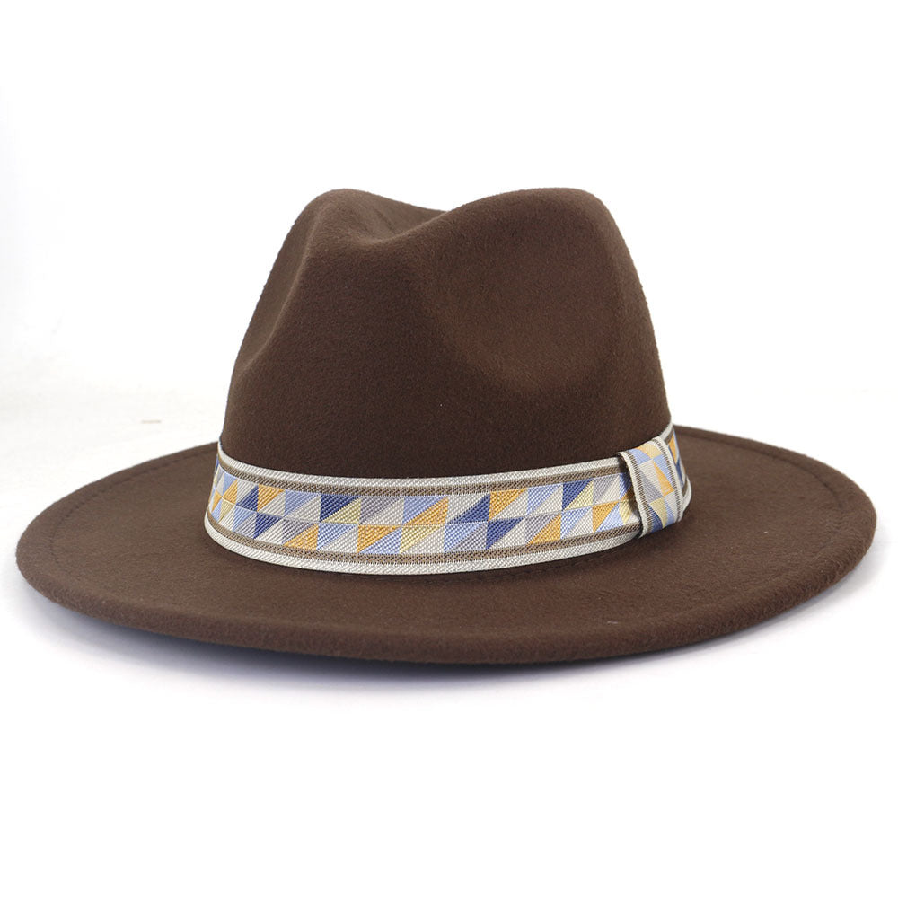 Chapeau en laine ethnique Chapeau en laine pour homme britannique 