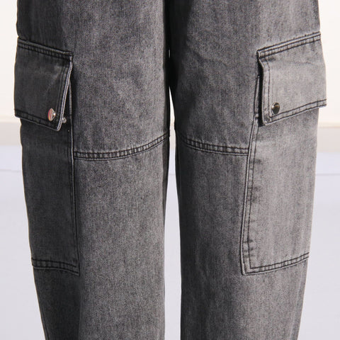 High Waist Wide Leg Work Jeans