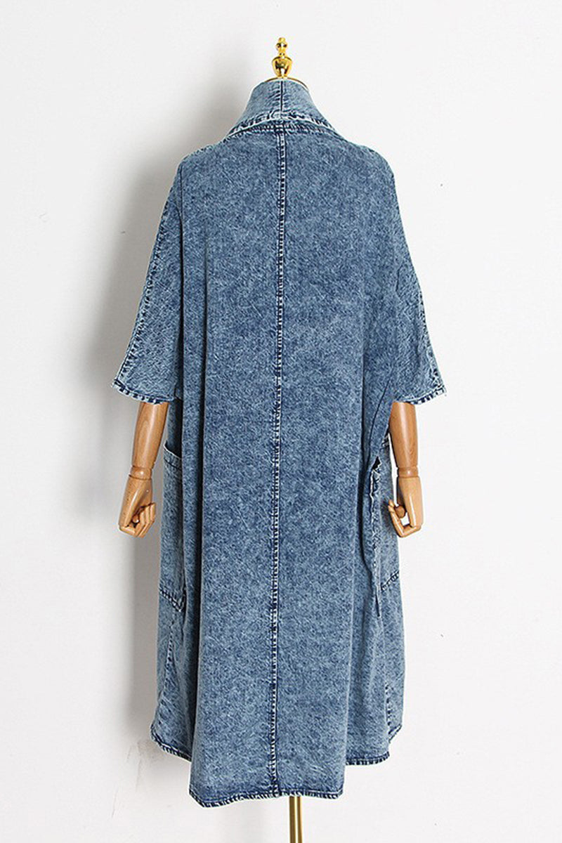 Long Jean Cardigans LIGHTWEIGHT DENIM CARDIGAN – Luis Shop