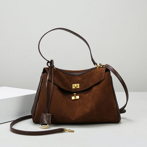 Sac fourre-tout en cuir givré de haute qualité Sac Rodeo Grande capacité Bureau 