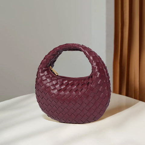 Mini sac à boulettes, sac messager à bandoulière en chaîne de niche, sac à main léger et luxueux à texture 