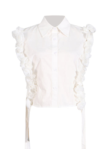 Gilet Rose Blanche