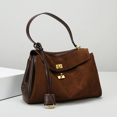 Sac fourre-tout en cuir givré de haute qualité Sac Rodeo Grande capacité Bureau 