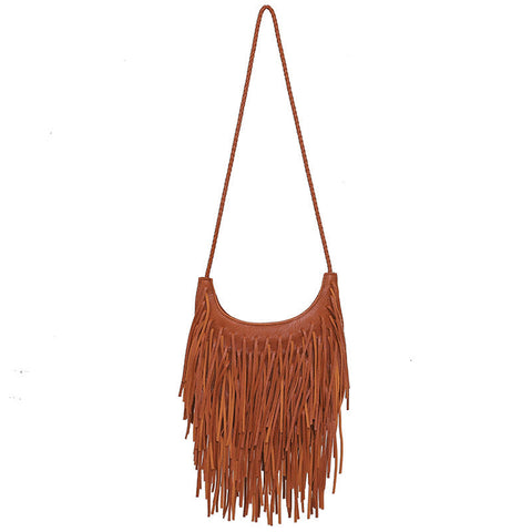 Tassel Bag Lady Bag Individual Soft Leather Handmade Shoulder Messenger Bag