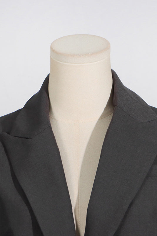 Panelled Wool Single-Breasted Blazer