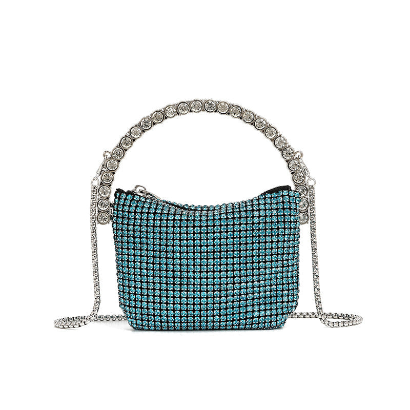 Sac à main Soft Diamond Le petit sac carré pour dîner Sac à bandoulière avec chaîne 