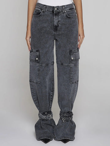 High Waist Wide Leg Work Jeans