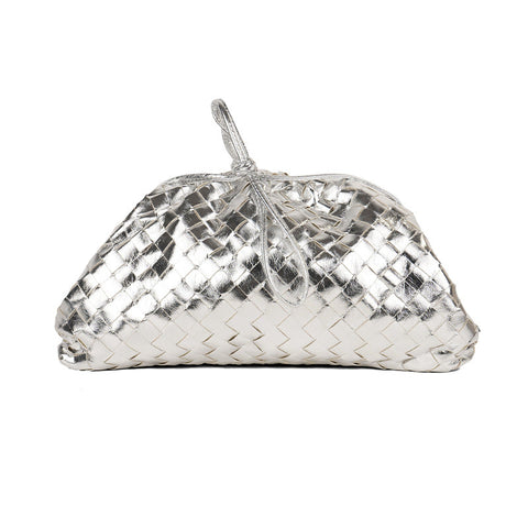 Sac à bandoulière tissé de grande capacité avec clip en forme de nuage, sac messager à bandoulière, pochette 