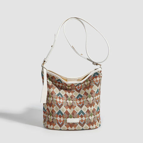 Sac seau à texture avancée de grande capacité pour bureau de conception d'intérêt spécial Sac à bandoulière 