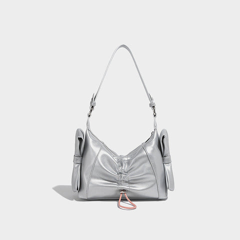 Sac à bandoulière plissé sous les bras Niche High Sense Silver Sac à bandoulière à main 