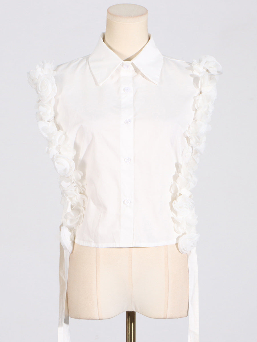 Gilet Rose Blanche