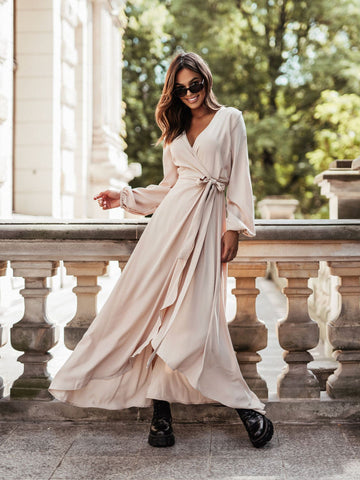 Robe mi-longue asymétrique Ada