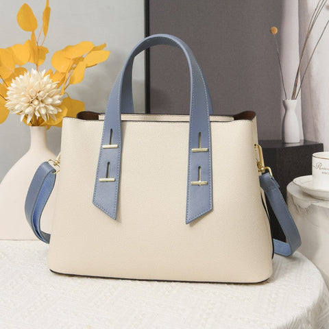 Sac à main simple élégant grande capacité multi-compartiments sac à bandoulière travail bureau sac messager 