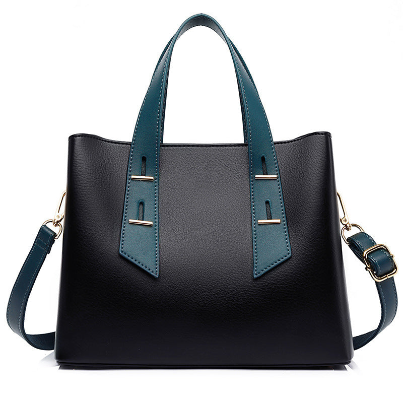 Sac à main simple élégant grande capacité multi-compartiments sac à bandoulière travail bureau sac messager 