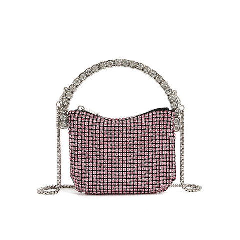 Sac à main Soft Diamond Le petit sac carré pour dîner Sac à bandoulière avec chaîne 